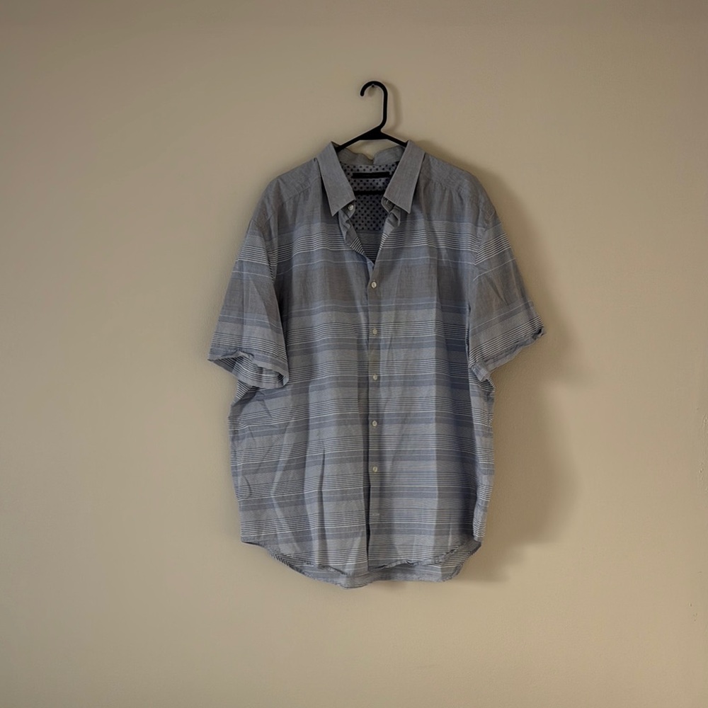 Perry Ellis Blue Casual Button Down Shirt